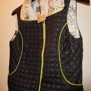 UBU Black Vest With Lime Trim--XS--(NWT)